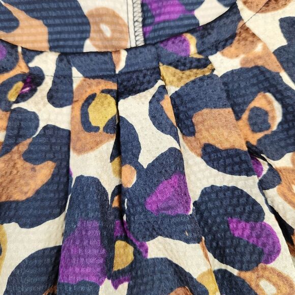 🔺️Apt 9 Metallic Gold, Black, & Fuchsia Print Sleeveless Top Medium - Picture 7 of 12